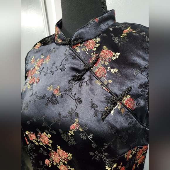 Vintage Robbie Bee Floral Print Japanese Style Dress sz 10 - Picture 3 of 8